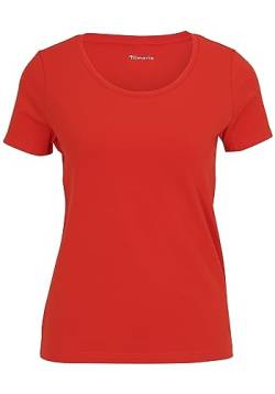 Tamaris Damen ALBA T-Shirt, Fiery Red, M von Tamaris