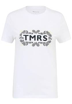 Tamaris Damen Aalen T-Shirt, Bright White, Large EU von Tamaris