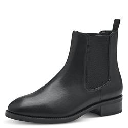 Tamaris Damen Ankle Boots, Frauen Stiefeletten,TOUCHit-Fußbett,Kurzstiefel,uebergangsschuhe,uebergangsstiefel,flach,Boots,Bootee,Black,40 EU von Tamaris