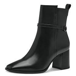 Tamaris Damen Ankle Boots, Frauen Stiefeletten,TOUCHit-Fußbett,booties,halbstiefel,kurzstiefel,uebergangsschuhe,BLACK,38 EU von Tamaris
