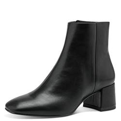 Tamaris Damen Ankle Boots, Frauen Stiefeletten,TOUCHit-Fußbett,halbstiefel,Kurzstiefel,uebergangsschuhe,uebergangsstiefel,Boots,Black,37 EU von Tamaris