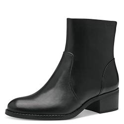 Tamaris Damen Ankle Boots, Frauen Stiefeletten,TOUCHit-Fußbett,kurzstiefel,uebergangsschuhe,uebergangsstiefel,knöchelhoch,boots,BLACK,39 EU von Tamaris