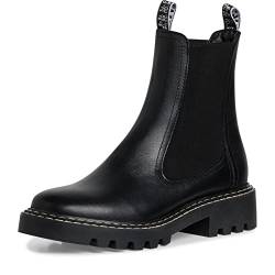 Tamaris Damen Ankle Boots, Frauen Stiefeletten,Wechselfußbett,Booties,halbstiefel,Kurzstiefel,uebergangsschuhe,uebergangsstiefel,Black,38 EU von Tamaris