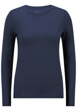 Tamaris Damen BAAR Longsleeves, Blueberry, S von Tamaris