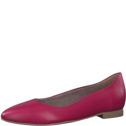 Tamaris Damen Ballerinas Leder Blockabsatz; FUXIA LEATHER/pink; 37 EU von Tamaris