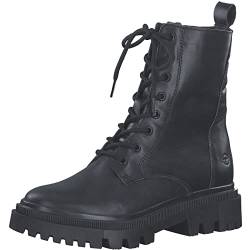 Tamaris Damen Bequemschuhe, Frauen Schnürschuhe,Wechselfußbett,DUOtex,wasserabweisend,warm gefüttert,Schnuerschuhe,Black Leather,40 EU von Tamaris