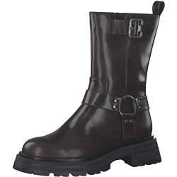 Tamaris Damen Biker Boots, Frauen Stiefeletten,Bootee,Booties,halbstiefel,Kurzstiefel,uebergangsschuhe,uebergangsstiefel,flach,Mahogany,39 EU von Tamaris