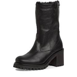 Tamaris Damen Biker Boots, Frauen Stiefeletten,DUOtex,TOUCHit-Fußbett,wasserabweisend,warm gefüttert,Booties,halbstiefel,Black,39 EU von Tamaris