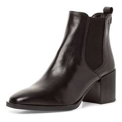 Tamaris Damen Chelsea Boots, Frauen Stiefeletten,TOUCHit-Fußbett,Kurzstiefel,uebergangsschuhe,uebergangsstiefel,Schlupfstiefel,Black,37 EU von Tamaris