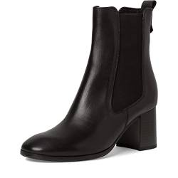 Tamaris Damen Chelsea Boots, Frauen Stiefeletten,TOUCHit-Fußbett,uebergangsschuhe,uebergangsstiefel,Schlupfstiefel,hoch,Boots,Black,39 EU von Tamaris