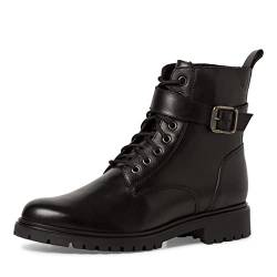 Tamaris Damen Combat Boots, Frauen Stiefeletten,TOUCHit-Fußbett,schnürstiefel,boots,stiefel,bootee,booties,halbstiefel,BLACK,36 EU von Tamaris