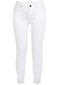 Tamaris Damen Fünf Taschen Chino Hose ARAYAT Weiß 34/30 von Tamaris