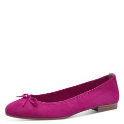 Tamaris Damen Klassische Ballerinas, Frauen Flats,Abendschuhe,Slip-ons,Freizeitschuhe,sportlich,Ballerinen,Pumps,Halbschuhe,flach,Fuxia,37 EU von Tamaris