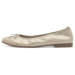 Tamaris Damen Klassische Ballerinas, Frauen Flats,Slip-ons,klassisch elegant,Ballerinen,Pumps,Halbschuhe,Sommerschuhe,Slipper,Champagne,38 EU von Tamaris