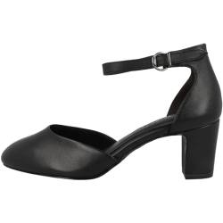 Tamaris Damen Klassische Ballerinas, Frauen Flats,TOUCHit-Fußbett,Slip-ons,klassisch elegant,Ballerinen,Pumps,Halbschuhe,Slipper,Black Leather,38 EU von Tamaris