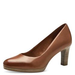 Tamaris Damen Klassische Ballerinas, Frauen Flats,TOUCHit-Fußbett,Slip-ons,klassisch elegant,Ballerinen,Pumps,Halbschuhe,Slipper,Cognac,36 EU von Tamaris