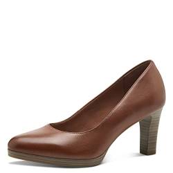 Tamaris Damen Klassische Ballerinas, Frauen Flats,TOUCHit-Fußbett,Slip-ons,klassisch elegant,Ballerinen,Pumps,Halbschuhe,Slipper,Cognac,40 EU von Tamaris