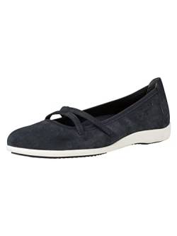 Tamaris Damen Klassische Ballerinas, Frauen Flats,Wechselfußbett,Pumps,Halbschuhe,Sommerschuhe,Slipper,Ballerina-Schuhe,flach,Navy,37 EU von Tamaris