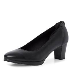 Tamaris Damen Klassische Pumps, Frauen Absatzschuhe,Heels,hochhackige Schuhe,stoeckelschuhe,Ausgehschuhe,Abendschuhe,Court Shoes,Black,38 EU von Tamaris