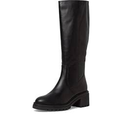 Tamaris Damen Klassische Stiefel, Frauen Stiefel,TOUCHit-Fußbett,lederstiefel,langschaftstiefel,reißverschluss,Boots,Black,40 EU von Tamaris