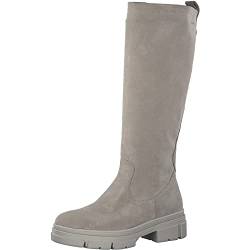 Tamaris Damen Klassische Stiefel, Frauen Stiefel,TOUCHit-Fußbett,reißverschluss,Winterstiefel,Winterschuhe,Taupe Suede,37 EU von Tamaris