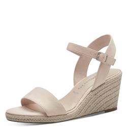 Tamaris Damen Komfort Sandalen Keil 1-28300-42 Creme, Groesse:39 EU von Tamaris