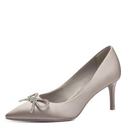 Tamaris Damen Pumps Textil Vegan Stilettoabsatz; LIGHT GREY/grau; 38 EU von Tamaris