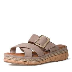 Tamaris Damen Riemchensandalen, Frauen Sandaletten,Comfort Lining,TOUCHit-Fußbett,bequem,flach,Women's,Woman,Lady,Ladies,Taupe,40 EU / 6.5 UK von Tamaris