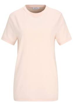 Tamaris Damen Rundhalsausschnitt plain T-Shirt ADRIA Pink L von Tamaris