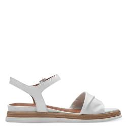 Tamaris Damen Sandaletten, Frauen Sandalen,Sommersandalen,bequem,flach,Sommerschuhe,Freizeitschuhe,offene Schuhe,Strandschuhe,White,38 EU von Tamaris