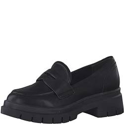 Tamaris Damen Slipper, Frauen Slip On,Comfort Lining,TOUCHit-Fußbett,Mokassins,Halbschuhe,Slides,Schlupfschuhe,Loafer,Black MATT,39 EU von Tamaris