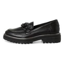 Tamaris Damen Slipper Leder; BLACK LEATHER/schwarz; 37 EU von Tamaris