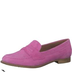 Tamaris Damen Slipper Leder; PINK/pink; 36 EU von Tamaris