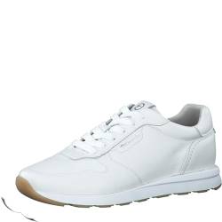 Tamaris Damen Sneaker Low Leder; WHITE LEATHER/weiß; 37 EU von Tamaris