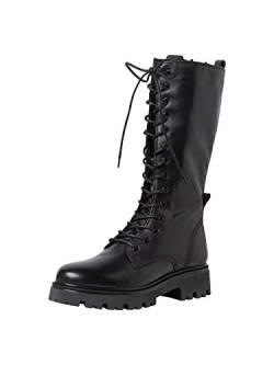 Tamaris Damen Stiefel, Frauen Schnürstiefel,Winterstiefel,Winterschuhe,uebergangsstiefel,uebergangsschuhe,schnürboots,Boots,Black,38 EU / 5 UK von Tamaris