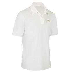 TanMeOn Durchbräunendes Poloshirt für Herren Poloshirt braun Werden, Ideal für Golf, Radsport und Freizeit. Farben: Weiss, blau oder grau, Größen S, M,L, XL, XXL (Weiß, M) von TanMeOn