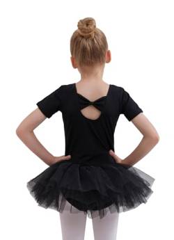 Kinder Ballettkleidung Ballettkleid Tanzkleider für Mädchen Baumwolle Balletttrikot Ballettanzug Tanzkleid Tanzbody mit Rock Tütü von Tancefair