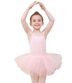Mädchen Ballettkleidung Ballettkleid Kinder Tanzkleider Baumwolle Balletttrikot Ballettanzug Tanzkleid Tanzbody mit Rock Tütü von Tancefair