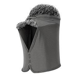 Unisex Sonnenschutz Nackenschutz Mesh Cap Drape Elastisch Kühlend Gesichtsbedeckung - Grau - Einheitsgröße von Tangjun