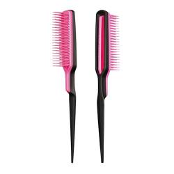 Tangle Teezer Back Combing Hairbrush, Schwarz & Pink, 1 stück von Tangle Teezer