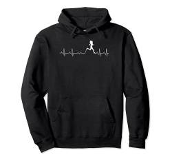 Runner Heartbeat Running Heartbeat für Damen und Mädchen Pullover Hoodie von Tanim