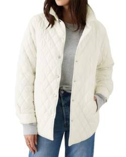 Tankaneo Damen Puffer Jacke Leichte Steppjacke Warm Winterjacke Damen kurz Outdoor Mantel mit Taschen von Tankaneo