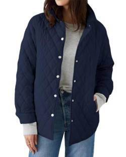 Tankaneo Damen Puffer Jacke Leichte Steppjacke Warm Winterjacke Damen kurz Outdoor Mantel mit Taschen von Tankaneo
