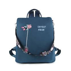 Taoyoule Fashion Rucksack Damen Wasserdicht Damen Daypack Multi-Use Lässig Umhängetasche Anti-Diebstahl Reiserucksack Handtaschen, Blau von Taoyoule