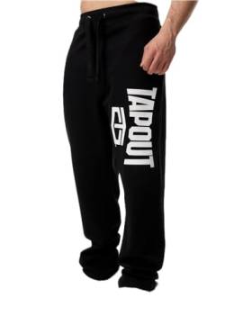 Tapout Herren Jogginghose Normale Passform Active Basic Jogger Black/White 3XL, 940004 von Tapout