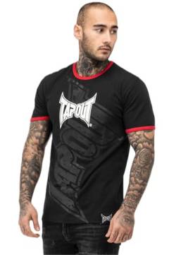 Tapout Herren Trashed T-Shirt, Black/Red/White, M von Tapout