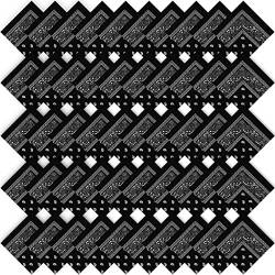 50 Stück Western Unisex Bandanas Paisley Cowboy Polyester Bandana Mehrzweck-Stirnband für Männer Frauen Bulk Taschentuch, Schwarz, 22 x 20 inches von Tarpop