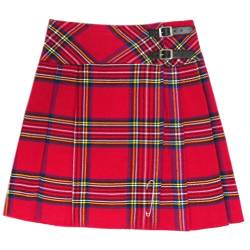 Tartanista Damen 51 cm Lange Kilt-Rock mit Kiltnadel Royal Stewart 40 von Tartanista