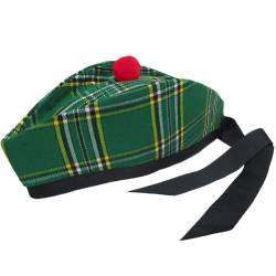Tartanista - Herren Glengarry-Mütze - ideal für Kilts - mit schottischem oder irischem Tartanmuster - Irisches Tartanmuster - 52 cm von Tartanista