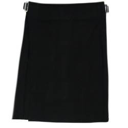 Tartanista - Herren Kilts mit 61 cm (24“) Länge - hochwertig - Einfarbig Schwarz - Taille (Nabelhöhe): 76,2cm (30“)/Länge: 61cm (24“) von Tartanista